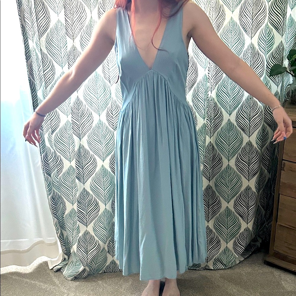 Somedays Lovin Light Blue Midi Dress